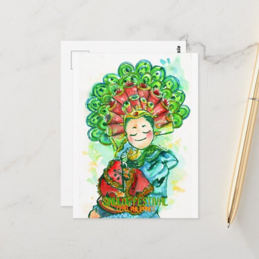 Sinulog Festival - DNM Postkarten (Vorderseite/Rückseite Beispiel)