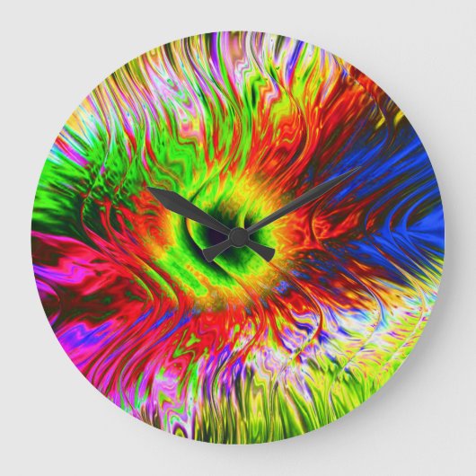 Sinuous 11 Wall Clock Große Wanduhr (Vorderseite)