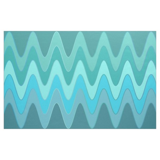 Sinus Waves Ozean + Ihre Ideen Stoff (Yard (91,4 cm))