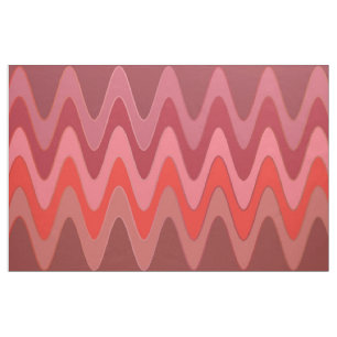 Sinus Waves red + Ihre Ideen Stoff
