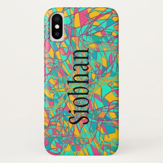 Siobhan von der verwaisten schwarzen abstrakten Case-Mate iPhone hülle (Rückseite)