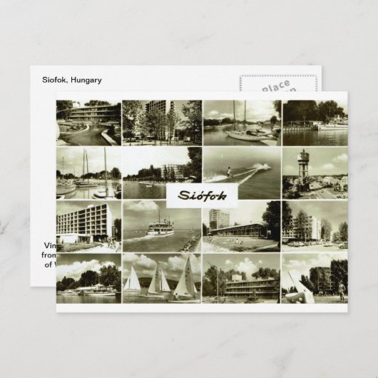 Siófok, Ungarn Postkarte (Vorne/Hinten)