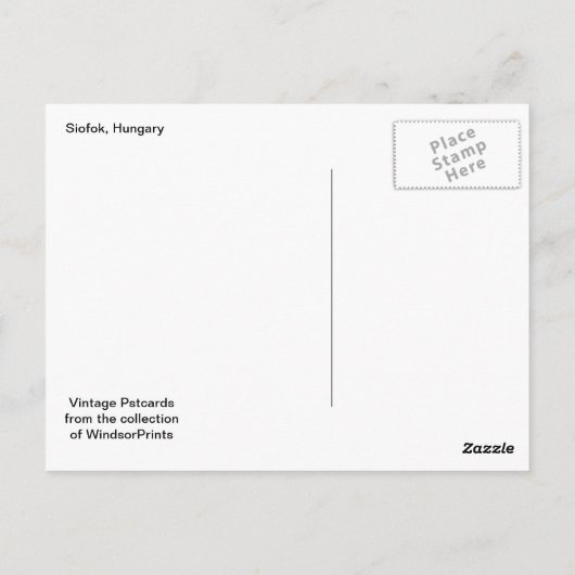 Siófok, Ungarn Postkarte (Rückseite)