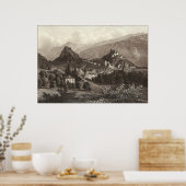 Sion in der Schweiz aus der Antike Poster (Küche)