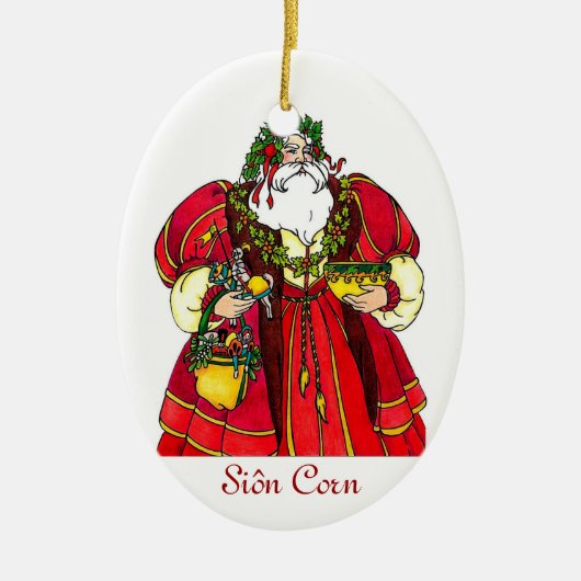 Siôn Mais-Weihnachtsverzierung Keramik Ornament (Vorne)
