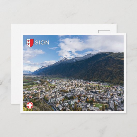 Sion - Schweiz Postkarte (Vorne/Hinten)
