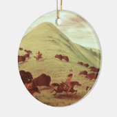 Sioux-amerikanischer Ureinwohner, der Büffel, 1835 Keramik Ornament (Links)