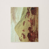 Sioux-amerikanischer Ureinwohner, der Büffel, 1835 Puzzle (Vertikal)