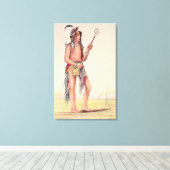 Sioux Ball Player Ah-No-Je-Nange Leinwanddruck (Insitu (Holzboden))