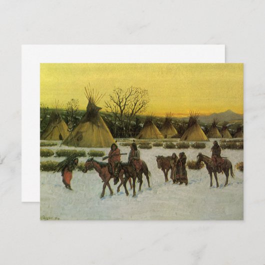 Sioux Camp in Wounded Knee von John Hauser (Vorne/Hinten)
