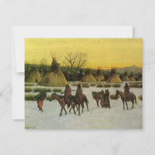 Sioux Camp in Wounded Knee von John Hauser
