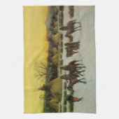 Sioux Camp in Wounded Knee von John Hauser Geschirrtuch (Vertikal)