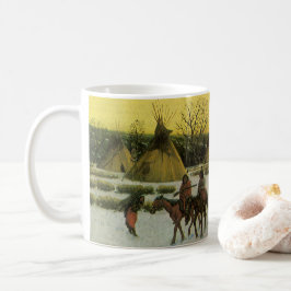 Sioux Camp in Wounded Knee von John Hauser Kaffeetasse