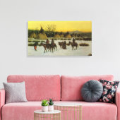 Sioux Camp in Wounded Knee von John Hauser Leinwanddruck (Insitu (Wohnzimmer))