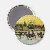 Sioux Camp in Wounded Knee von John Hauser Magnet (Vorderseite/Rückseite)