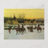 Sioux Camp in Wounded Knee von John Hauser Postkarte (Vorderseite)