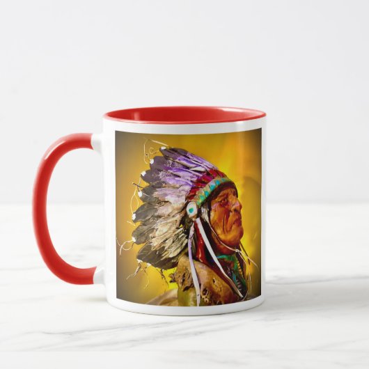 "Sioux Chief" Mug Tasse (Links)