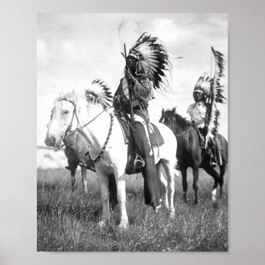 Sioux Chiefs Edward S Curtis 1905 Poster (Vorne)