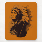 Sioux Chieftain Native American Gift Mousepad (Vorne)