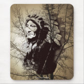 Sioux Chieftain Native American Gift Mousepad (Vorne)
