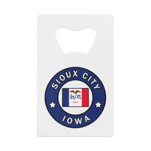Sioux City Iowa Geldbeutel Flaschenöffner (Vorderseite)