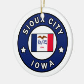 Sioux City Iowa Keramik Ornament (Links)