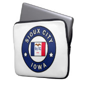 Sioux City Iowa Laptopschutzhülle (Vorderseite Links)