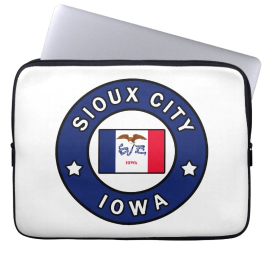 Sioux City Iowa Laptopschutzhülle (Vorderseite)
