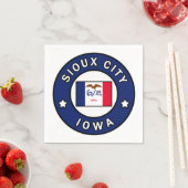 Sioux City Iowa Serviette (Beispiel)