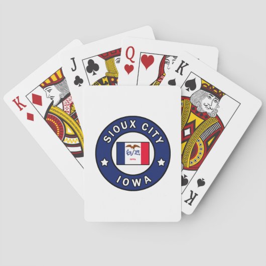 Sioux City Iowa Spielkarten (Rückseite)