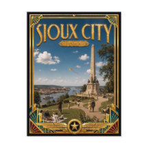 Sioux City Iowa Vintage Art Deco Golden Age