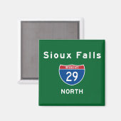 Sioux Falls 29 Magnet (Vorderseite/Rückseite)