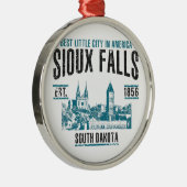 Sioux Falls Ornament Aus Metall (Rechts)