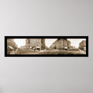 Sioux Falls SD Streets Foto 1907 Poster