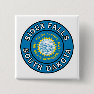 Sioux Falls South Dakota Button
