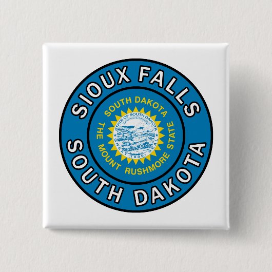 Sioux Falls South Dakota Button (Vorderseite)
