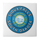 Sioux Falls South Dakota Fliese (Vorderseite)