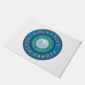 Sioux Falls South Dakota Fußmatte (Schrägansicht)