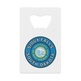 Sioux Falls South Dakota Geldbeutel Flaschenöffner