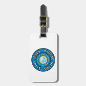 Sioux Falls South Dakota Gepäckanhänger (Vorderseite vertikal)