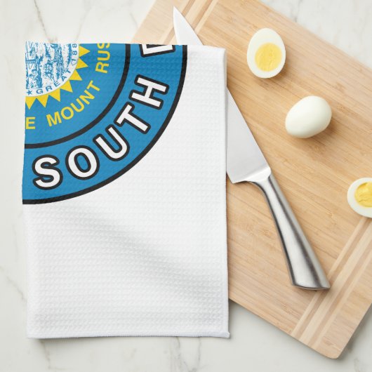 Sioux Falls South Dakota Geschirrtuch (Viertel Falte)