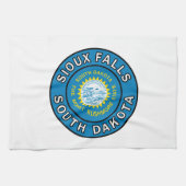 Sioux Falls South Dakota Geschirrtuch (Horizontal)
