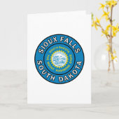 Sioux Falls South Dakota Karte (Gelbe Blume)