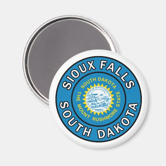 Sioux Falls South Dakota Magnet (Vorderseite/Rückseite)