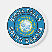 Sioux Falls South Dakota Magnet (Vorne)
