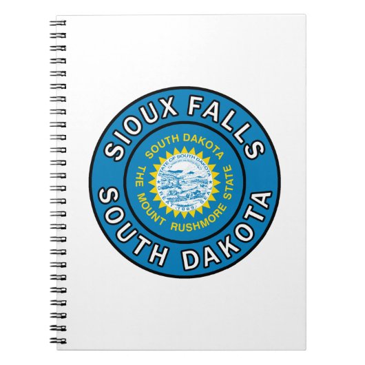 Sioux Falls South Dakota Notizblock (Vorderseite)