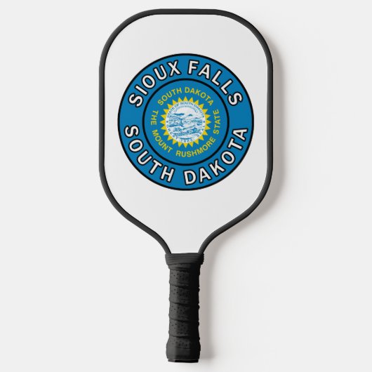 Sioux Falls South Dakota Pickleball Schläger (Rückseite)