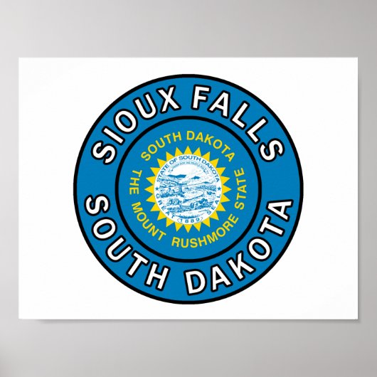 Sioux Falls South Dakota Poster (Vorne)