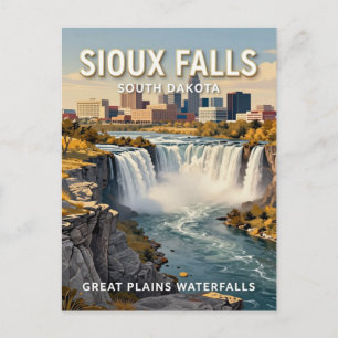 Sioux Falls South Dakota Reise Kulturerbe Postkarte