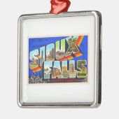 Sioux Falls South Dakota SD Large Letter Postcard Ornament Aus Metall (Links)